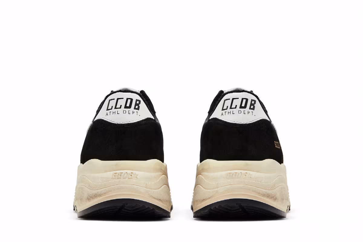 Golden Goose Running Sole Black White, view 7