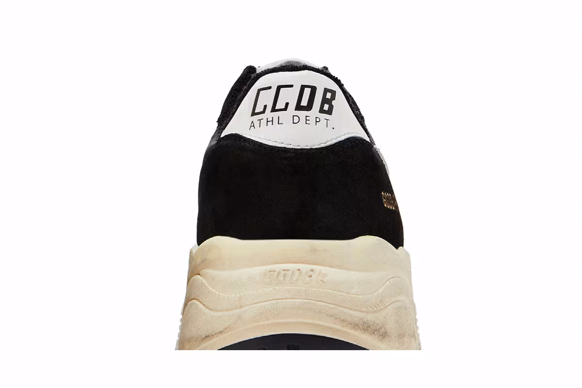 Golden Goose Running Sole Black White, view 8