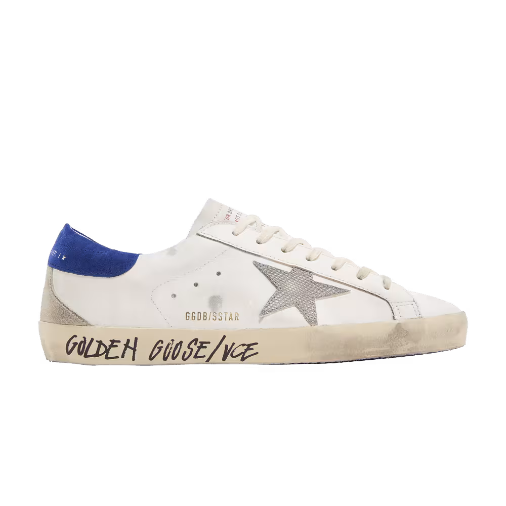 Golden Goose Superstar Snakeskin - White Blue