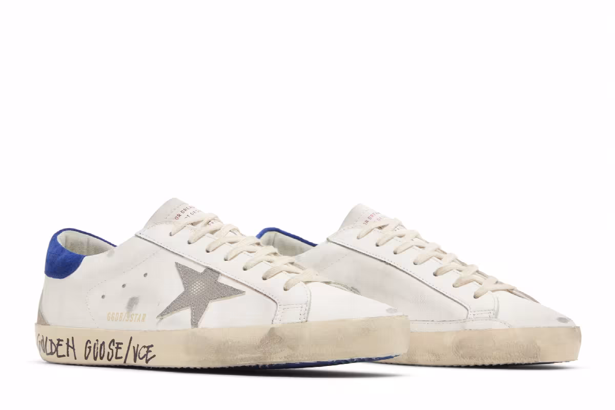Golden Goose Superstar Snakeskin - White Blue, view 9