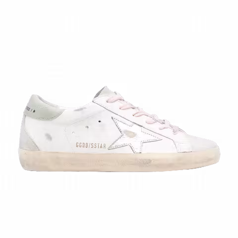 Golden Goose Wmns Superstar 'White Ice Silver Aquamarine'