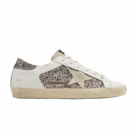 Golden Goose Wmns Superstar 'Glitter - White Seedpearl'