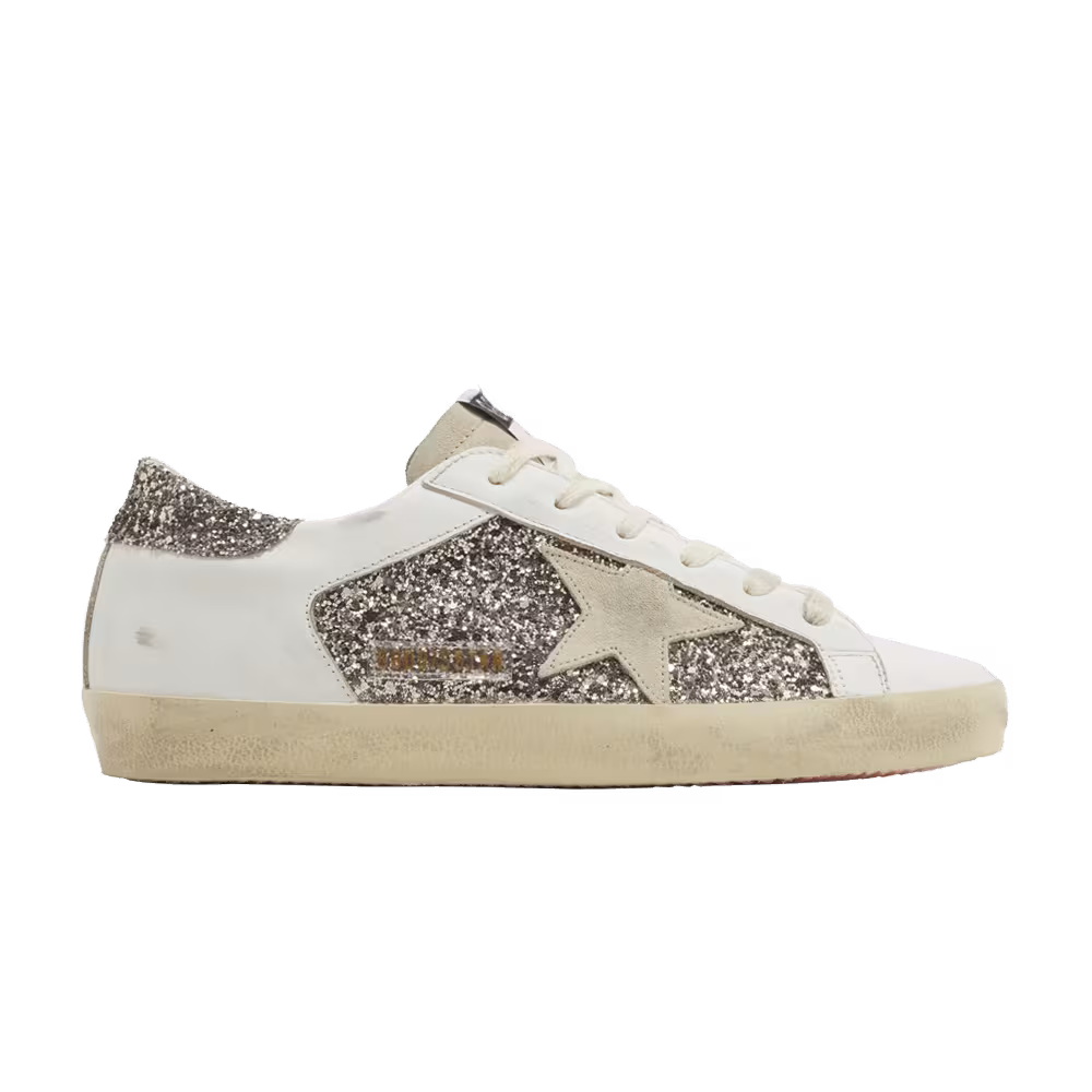 Golden Goose Women's Superstar Glitter - White Seedpearl