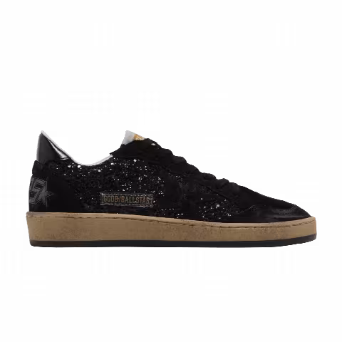 Golden Goose Wmns Ball Star 'Black Glitter'