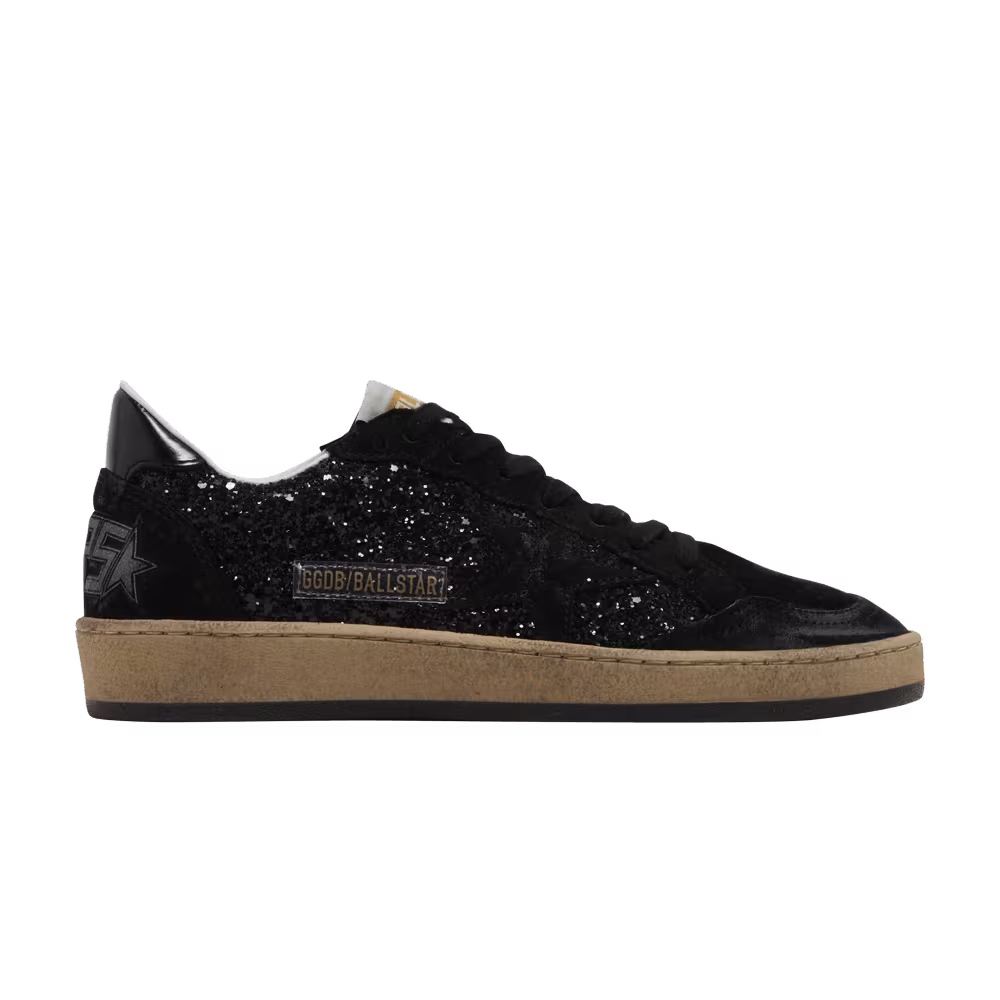 Golden Goose Women's Ball Star Black Glitter