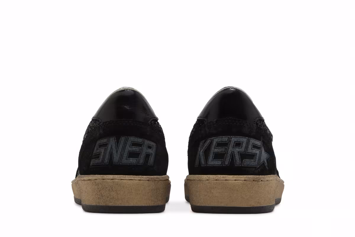 Golden Goose Women's Ball Star Black Glitter, view 7