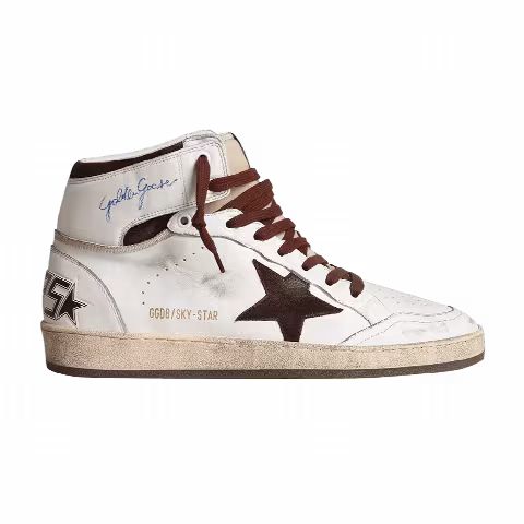 Golden Goose Sky Star High 'White Chocolate Brown'