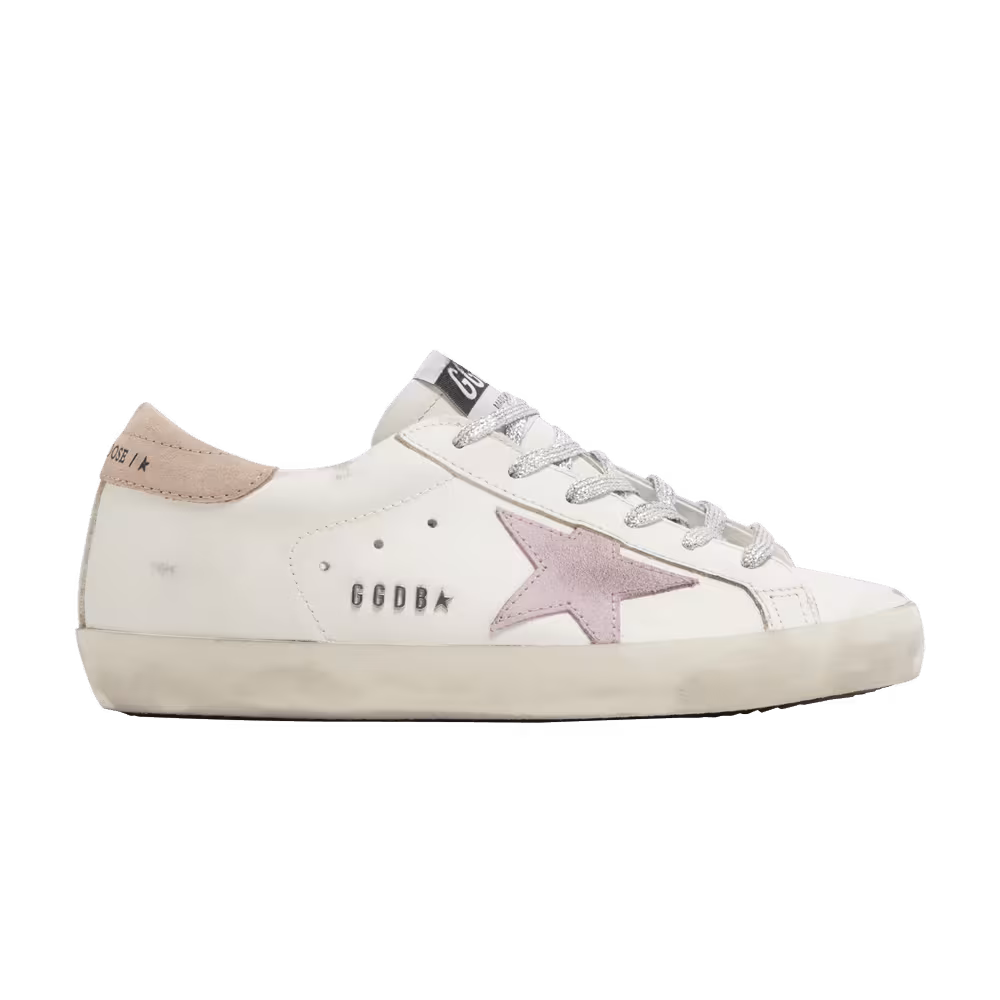 Golden Goose Women's Superstar White Antique Pink