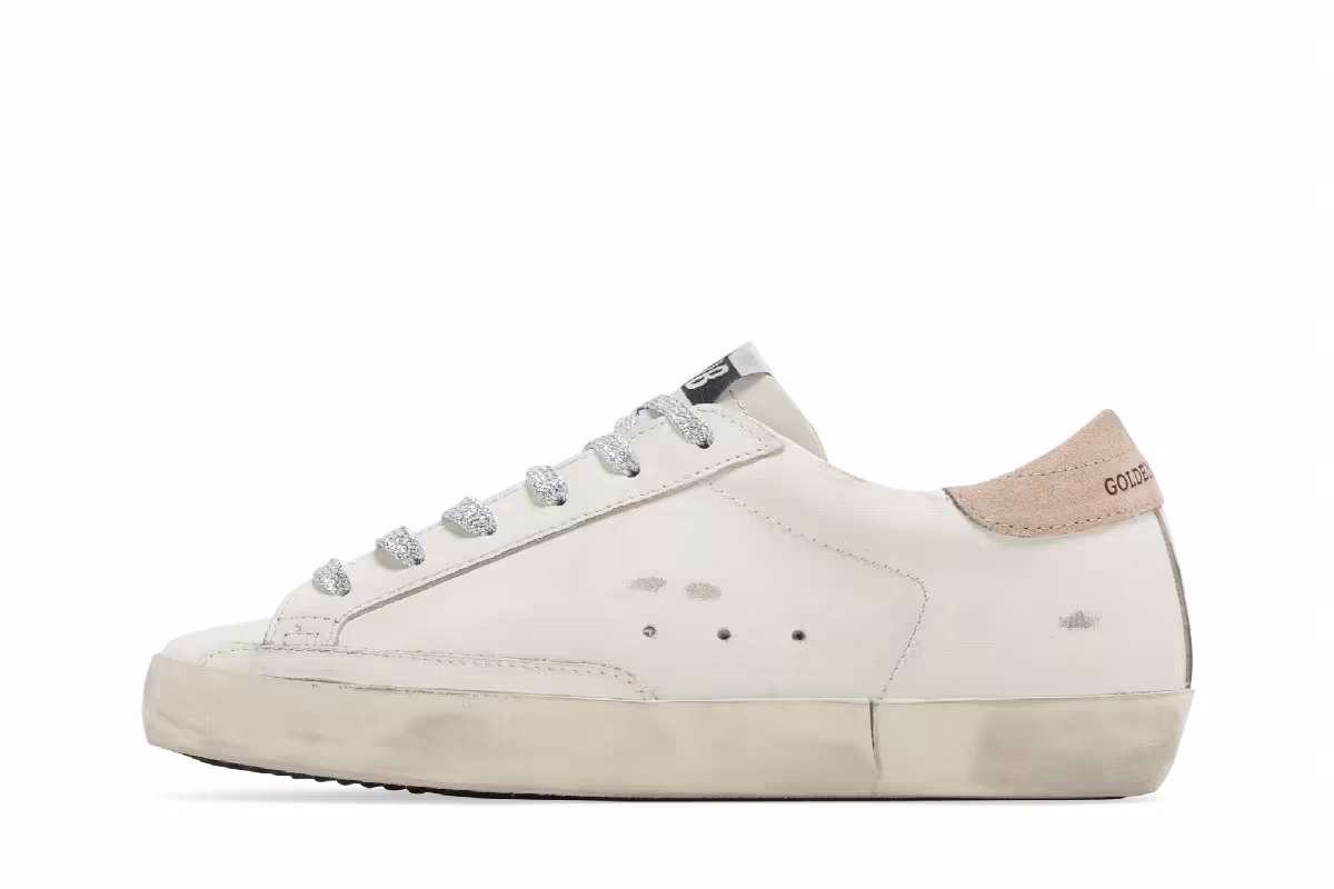 Golden Goose Women's Superstar White Antique Pink, view 4