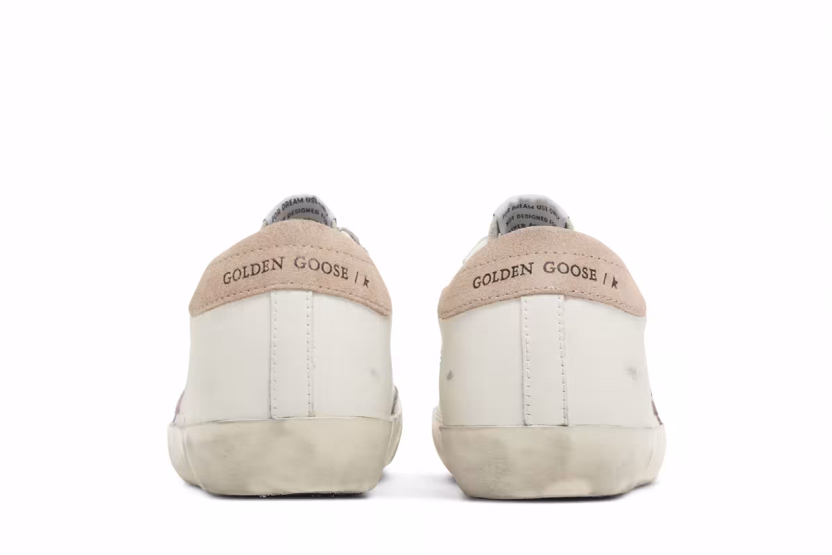 Golden Goose Women's Superstar White Antique Pink, view 7