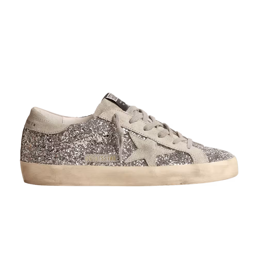 Golden Goose Women's Superstar Silver Ice Grey Glitter