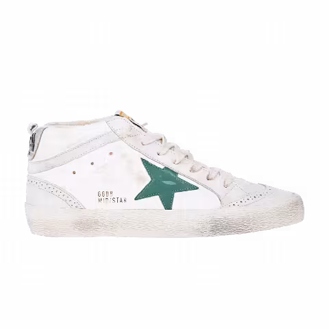 Golden Goose Wmns Mid Star 'Cream Green'