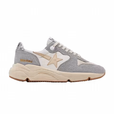 Golden Goose Wmns Running Sole 'Silver White Cream'