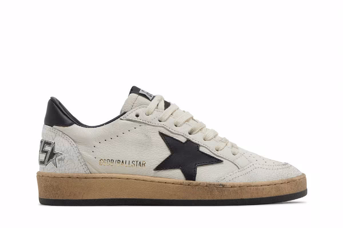 Golden Goose Women's Ball Star White Black, view 2