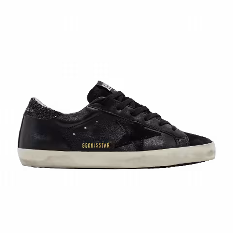 Golden Goose Wmns Superstar 'Black Glitter Heel'