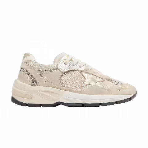 Golden Goose Wmns Dad-Star 'Seed Pearl Platinum Glitter'