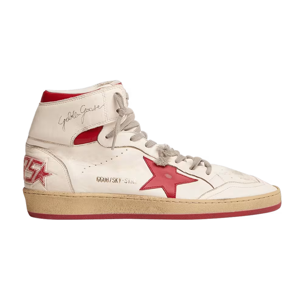 Golden Goose Women's Sky Star High White Red
