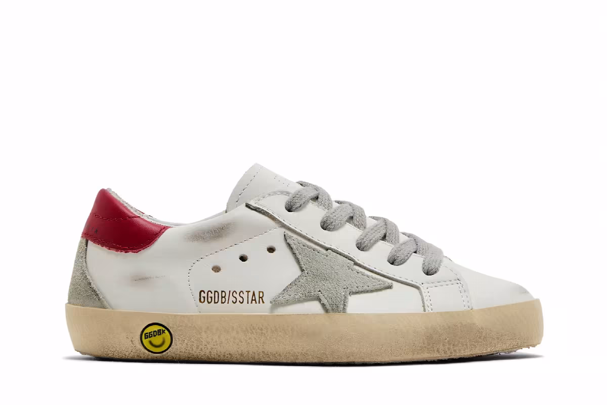 Golden Goose Superstar Infant White Red, view 2