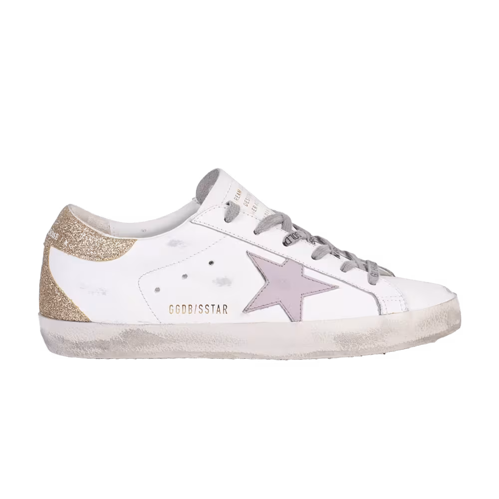 Golden Goose Women's Superstar White Lilac Platinum