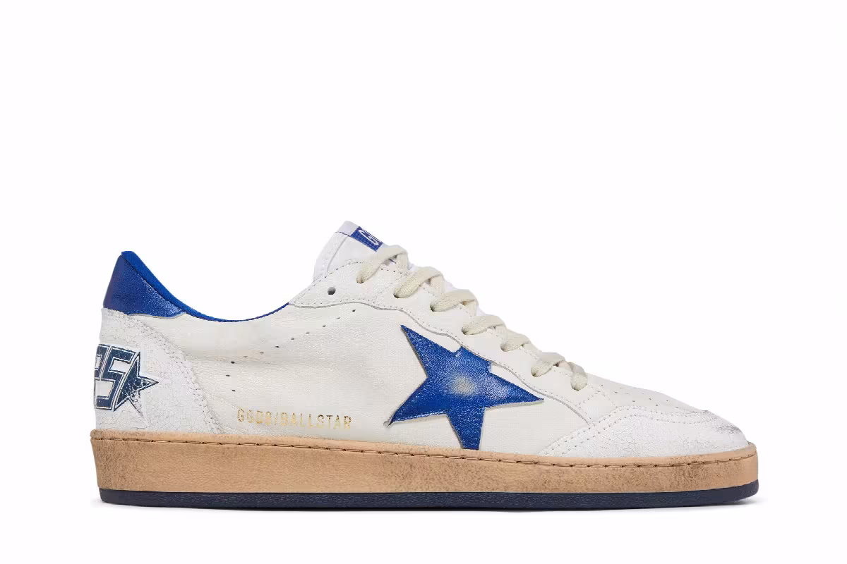 Golden Goose Ball Star White Blue, view 2