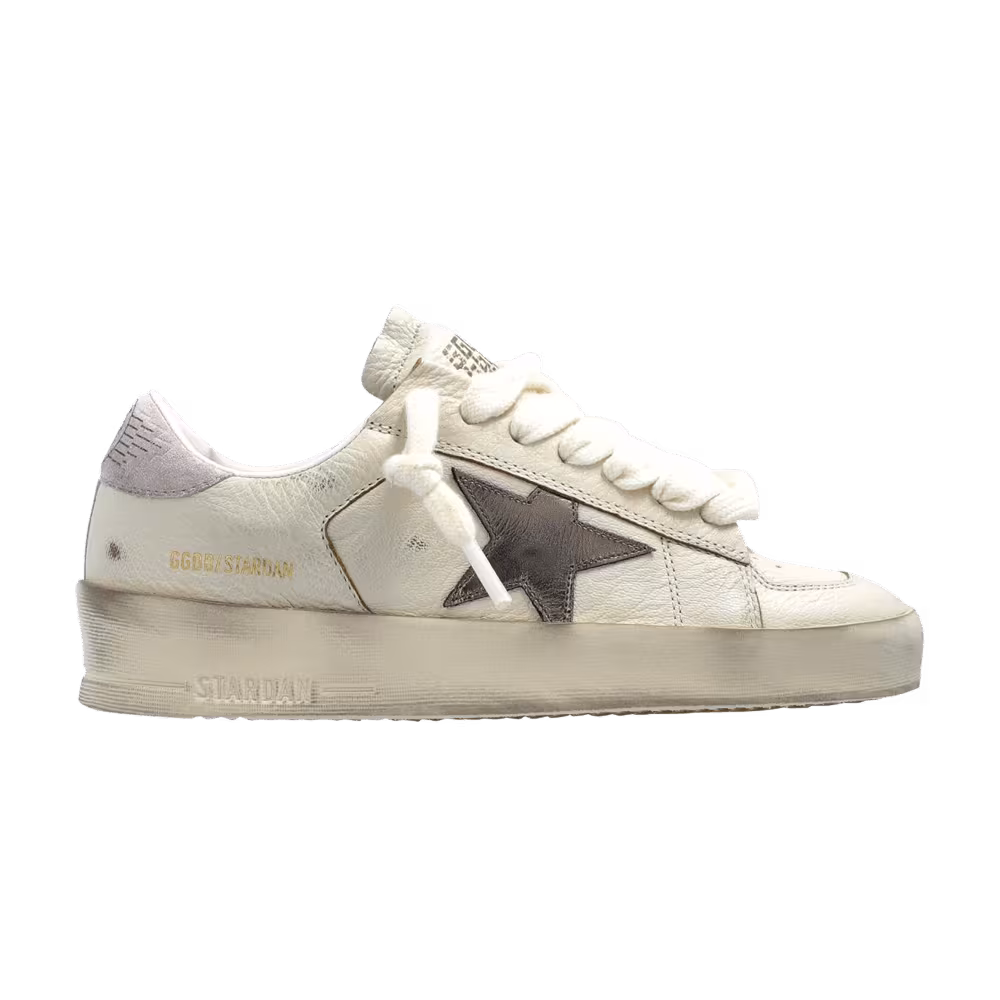 Golden Goose Women's Stardan White Metallic Silver Pink