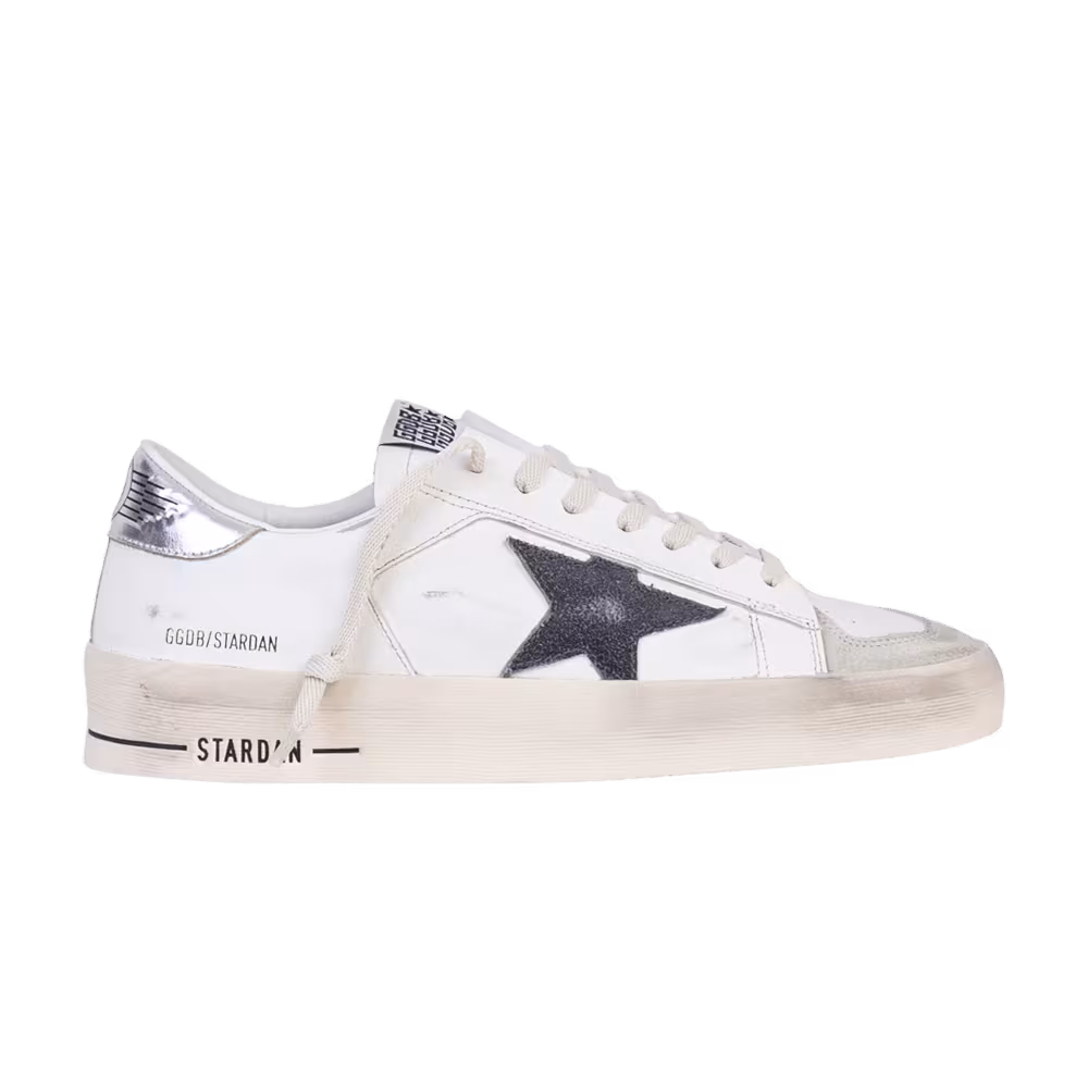 Golden Goose Stardan White Grey Silver