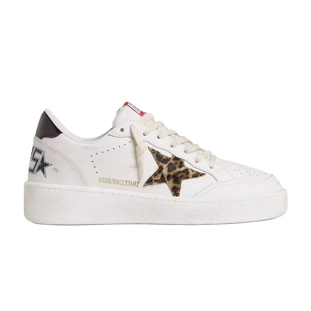 Golden Goose Women's Ball Star White Horsy Star