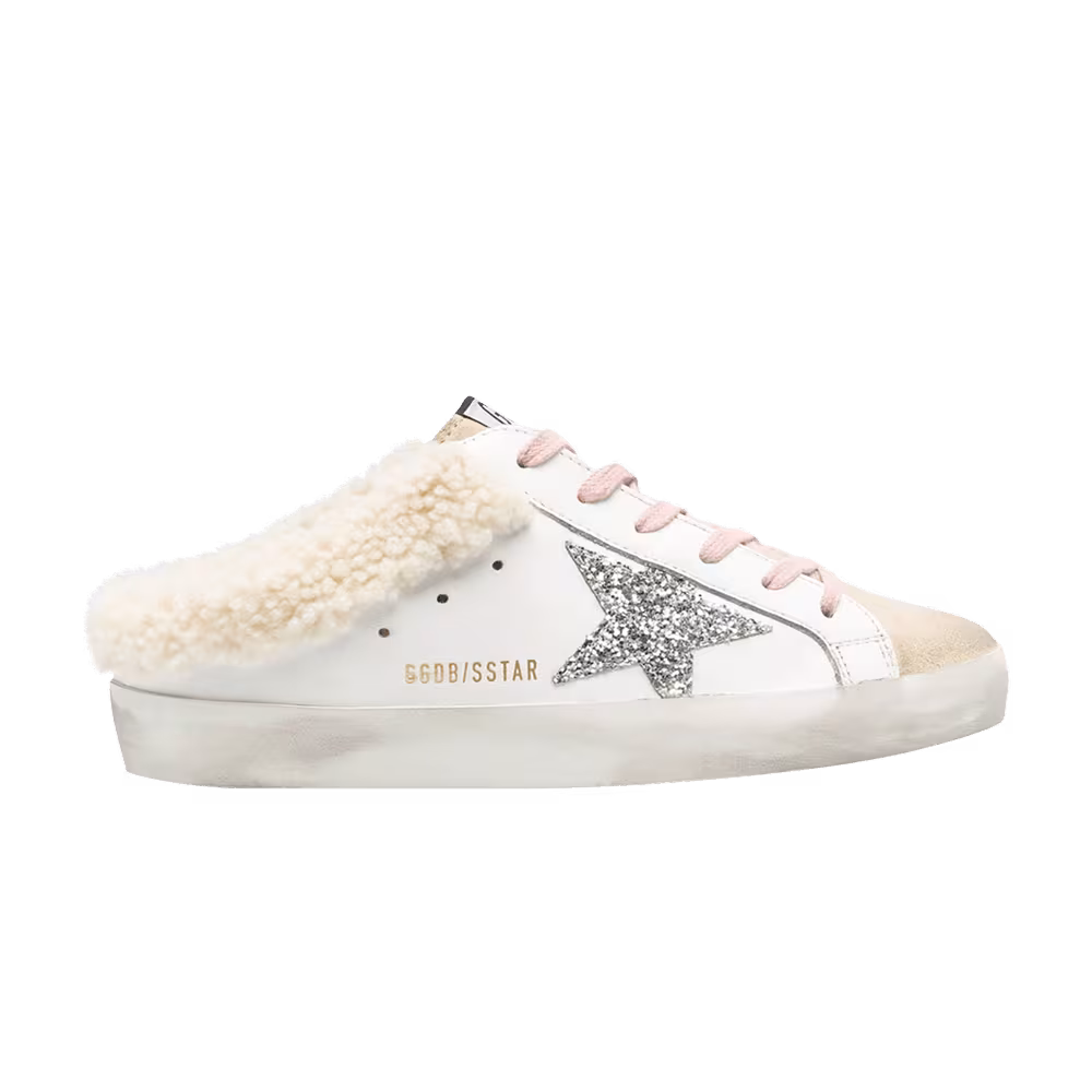 Golden Goose Women's Superstar Sabot White Cappuccino Silver
