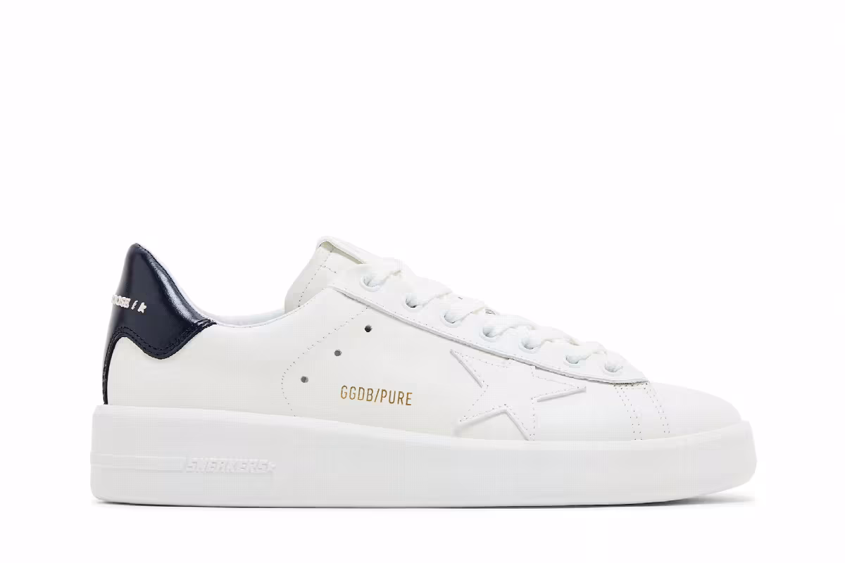 Golden Goose Women's Purestar White Blue, view 2