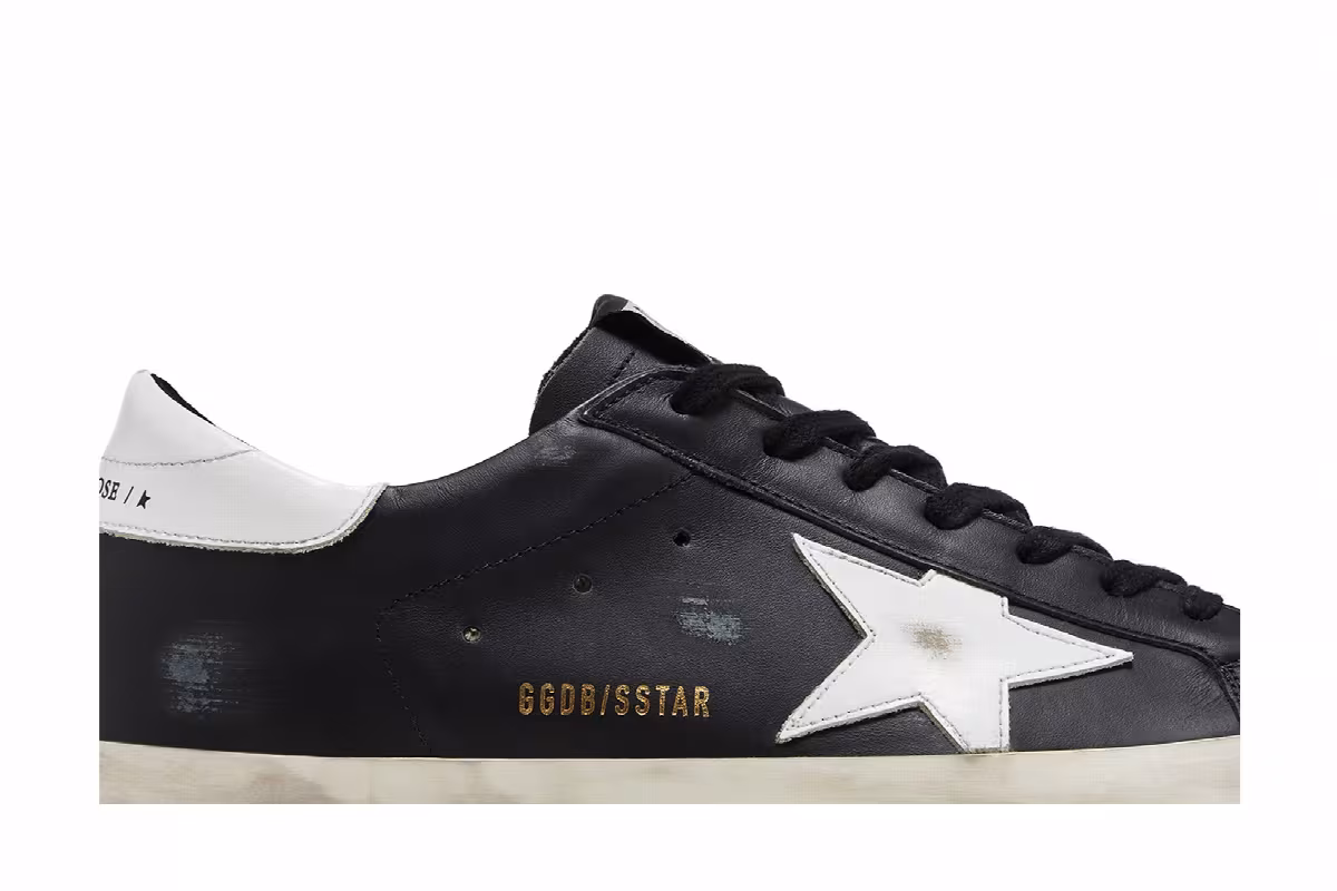 Golden Goose Superstar Black White, view 3