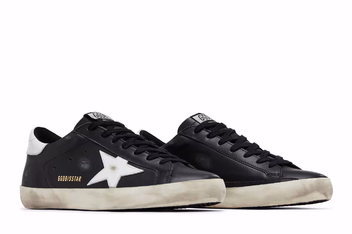 Golden Goose Superstar Black White, view 9