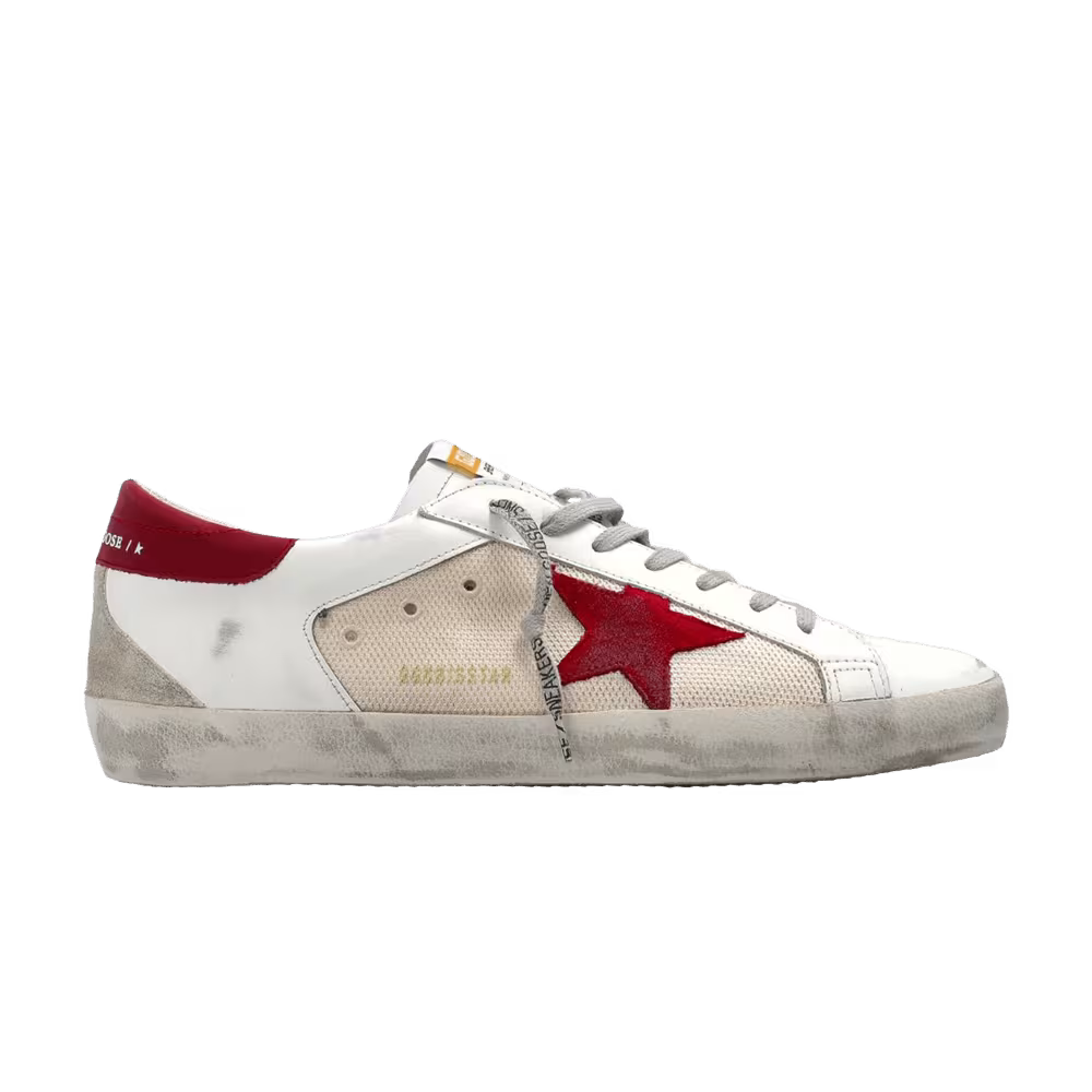 Golden Goose Super Star Sports Shoes White Red