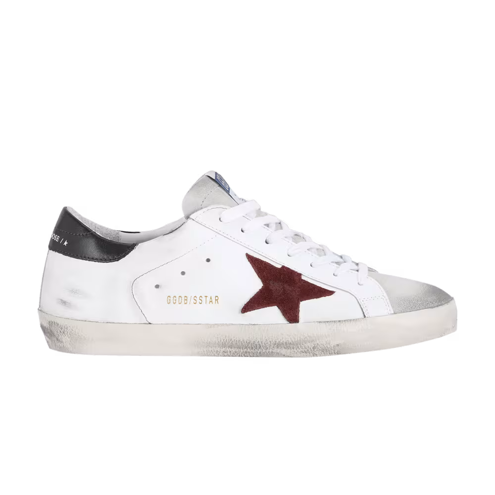 Golden Goose Superstar White Bordeaux