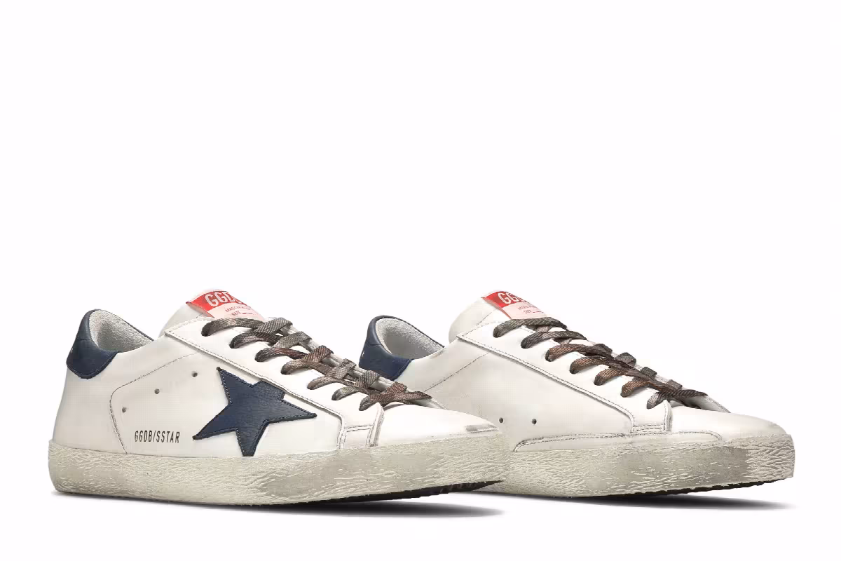 Golden Goose Superstar White Night Blue Camo, view 9