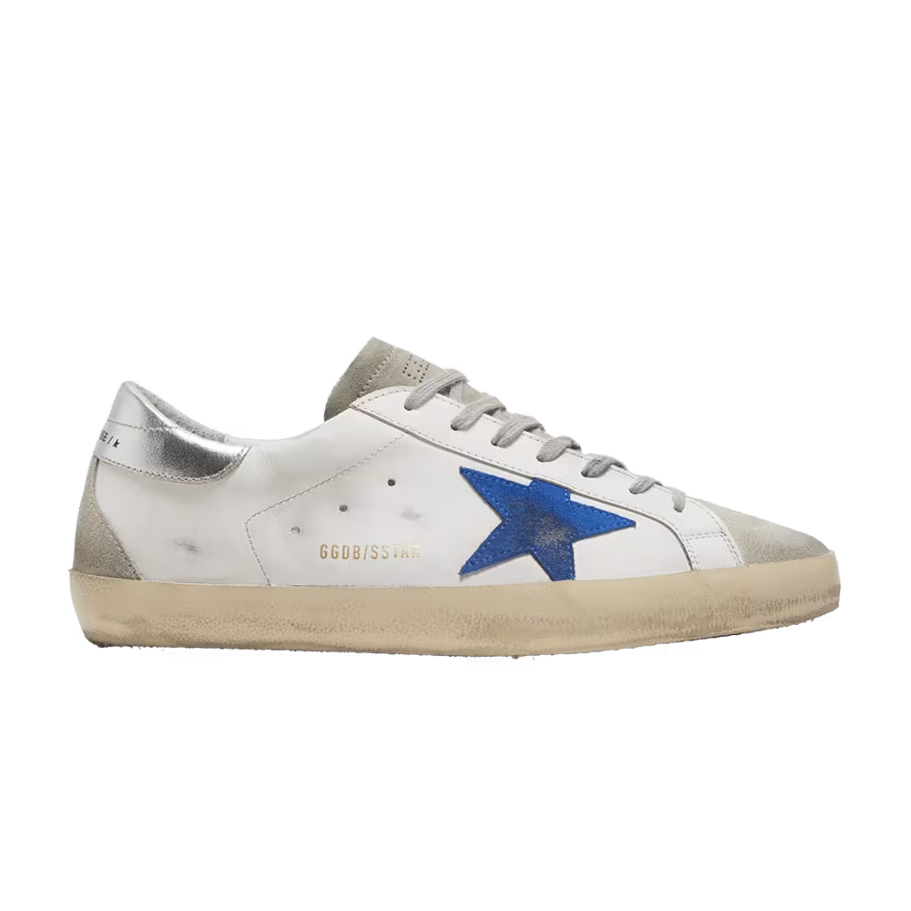 Golden Goose Superstar White Electric Blue