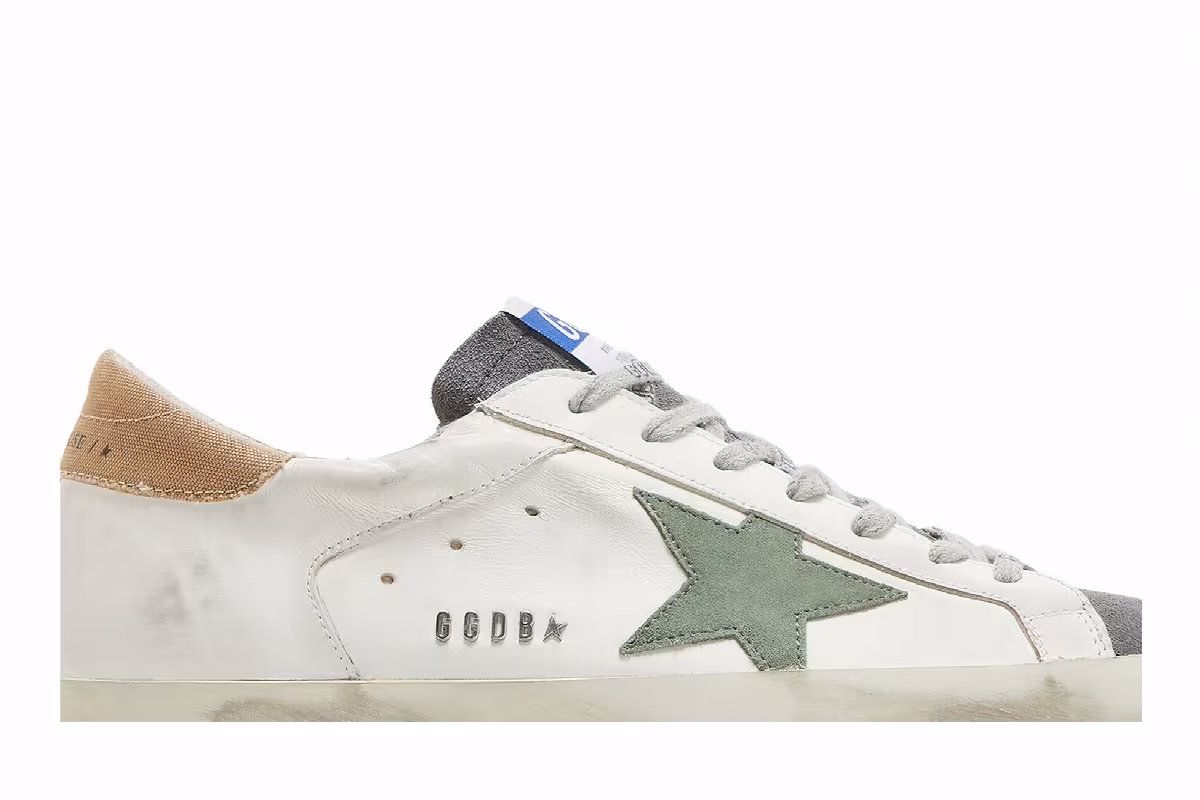Golden Goose Superstar White Military Green, view 3
