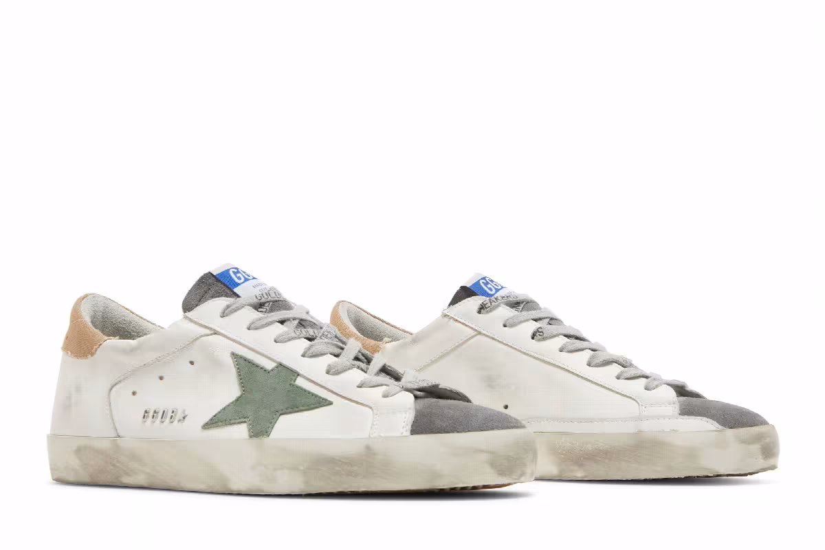 Golden Goose Superstar White Military Green, view 9