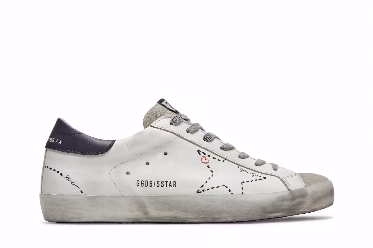 Golden Goose Superstar White Dark Blue, view 2