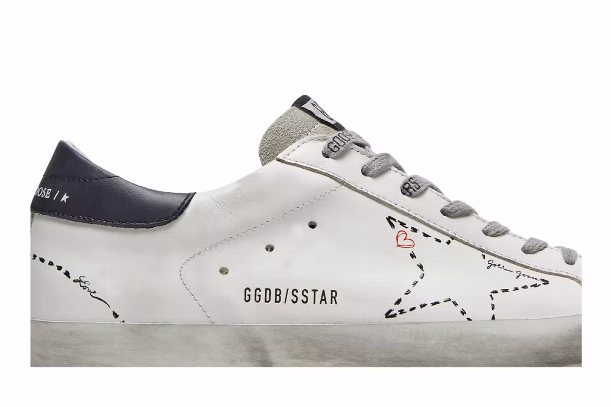 Golden Goose Superstar White Dark Blue, view 3