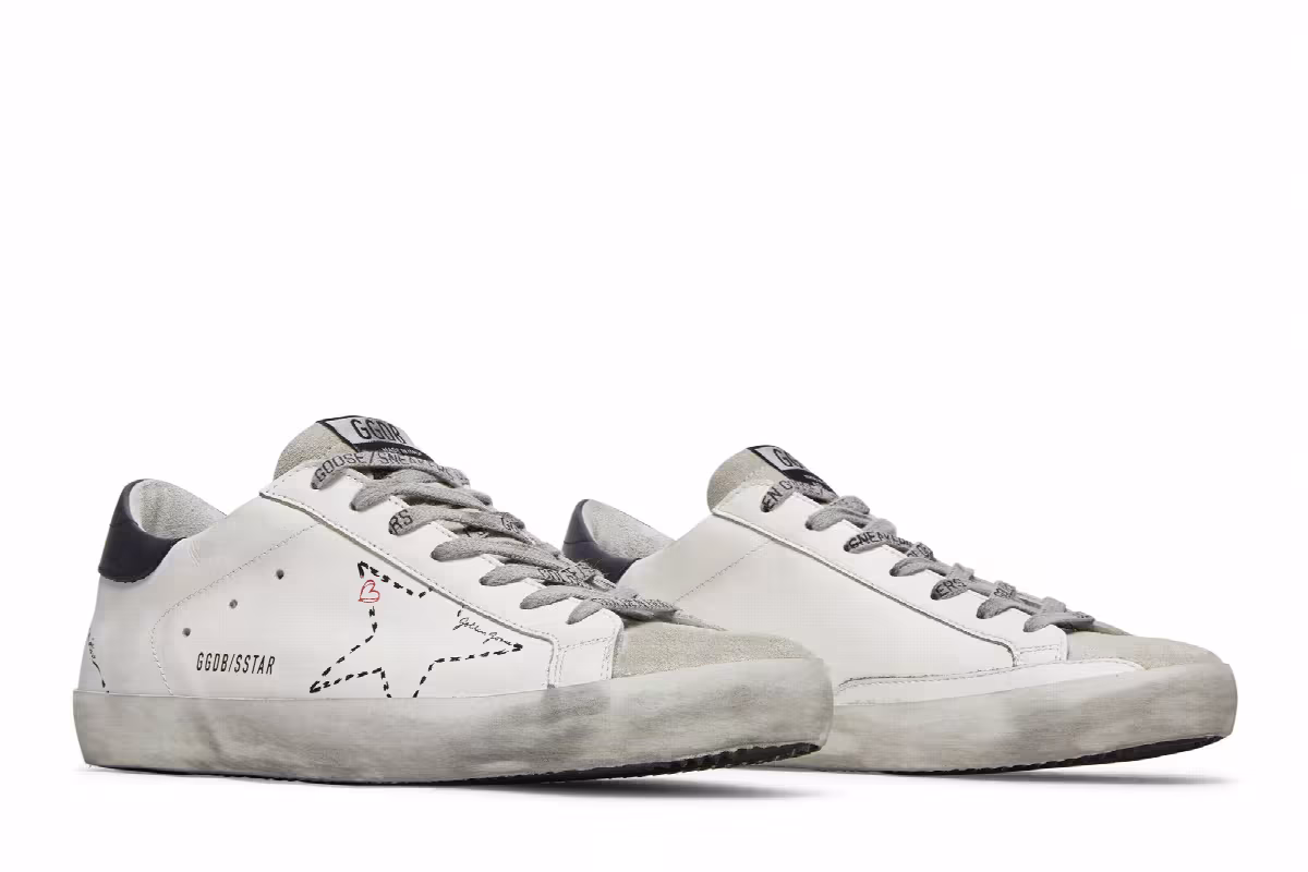 Golden Goose Superstar White Dark Blue, view 9