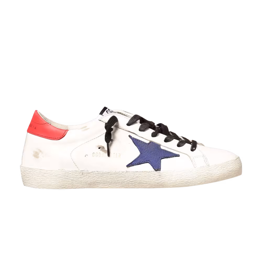 Golden Goose Superstar White Bluette Red