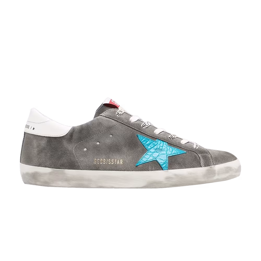 Golden Goose Superstar Grey Croco Turquoise