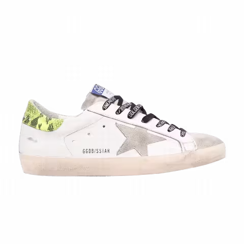 Golden Goose Superstar 'White Green Python'