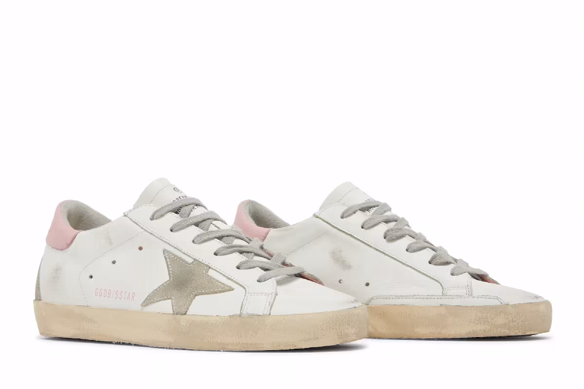 Golden Goose Women's Superstar White Pink, view 9