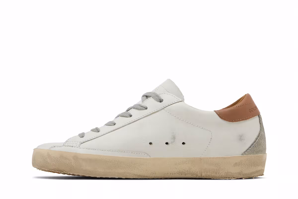 Golden Goose Women's Superstar White Light Brown, view 4