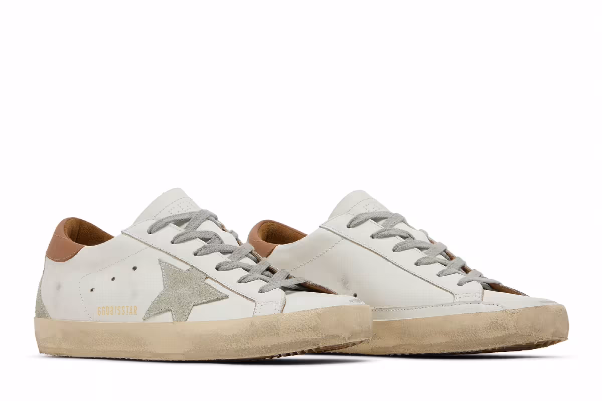 Golden Goose Women's Superstar White Light Brown, view 9
