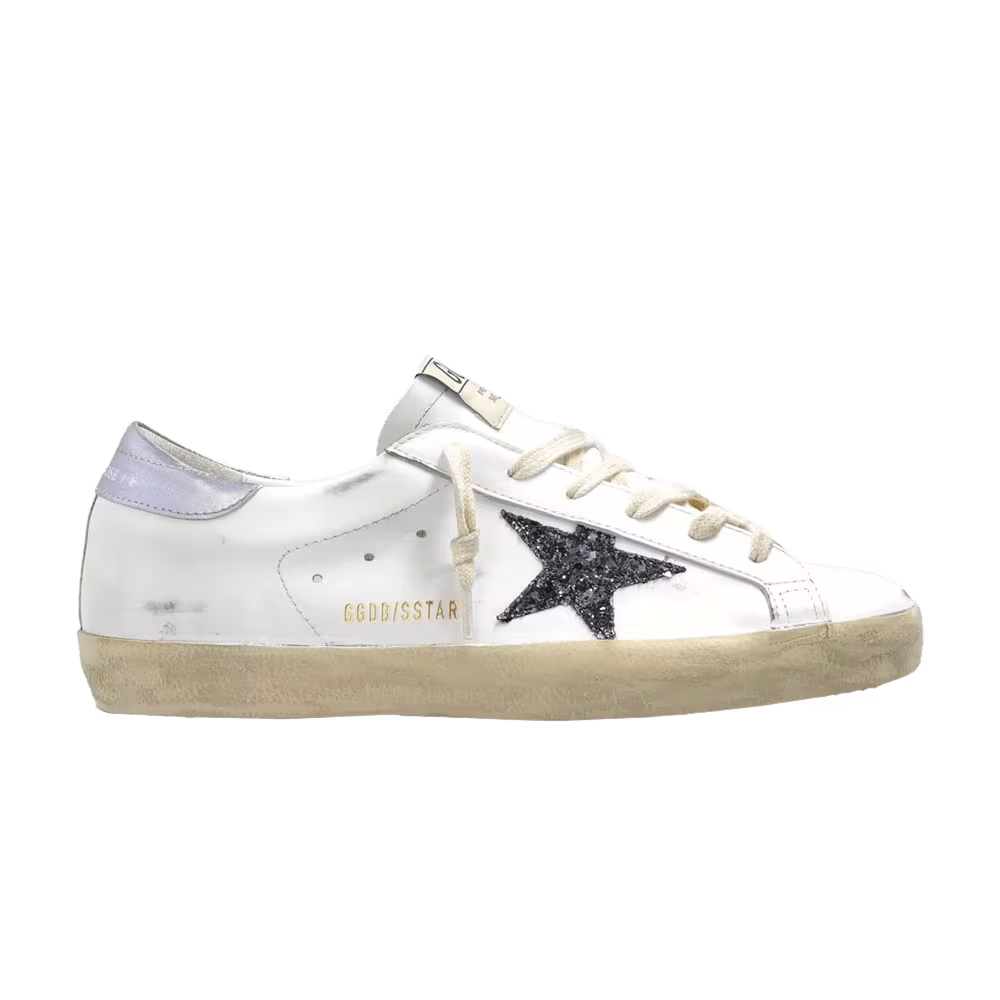 Golden Goose Women's Superstar White Black Glicine