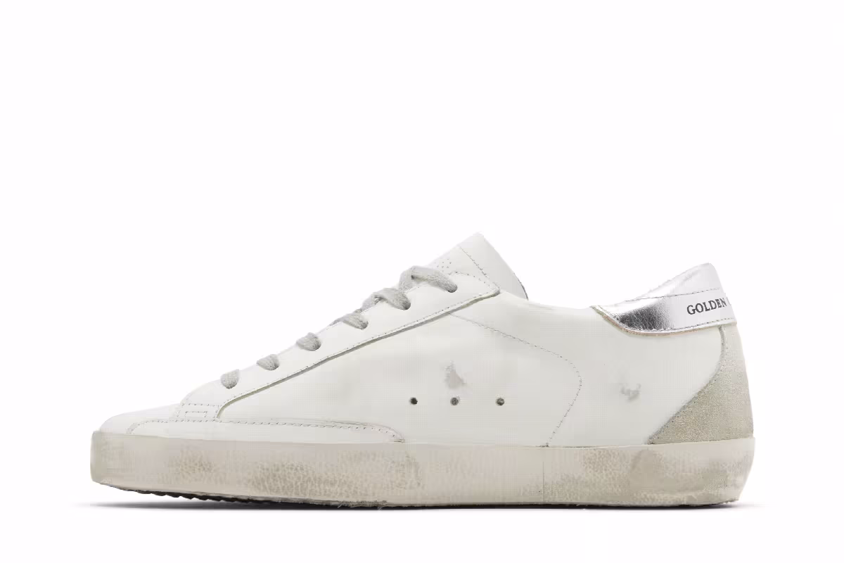 Golden Goose Women's Superstar White Ice Silver, view 4