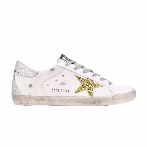 Golden Goose Wmns Superstar 'White Gold Silver Glitter'