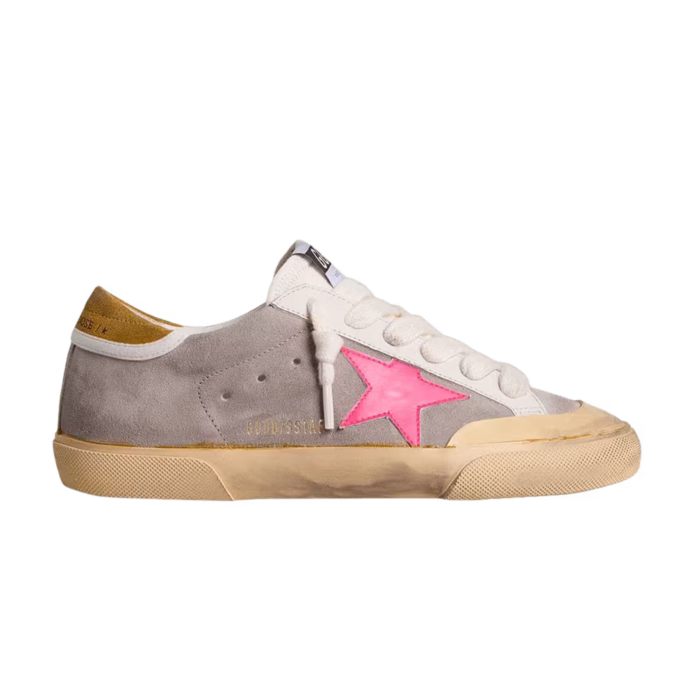 Golden Goose Women's Superstar Suede Sneaker Dove Milk Fuchsia